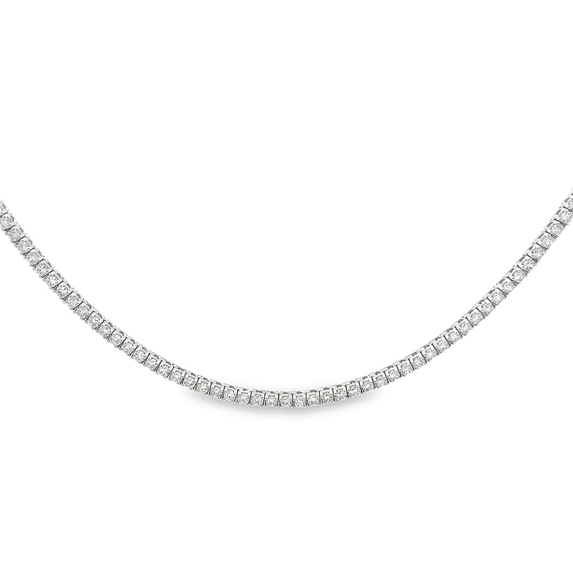 Diamond White Tennis Necklace