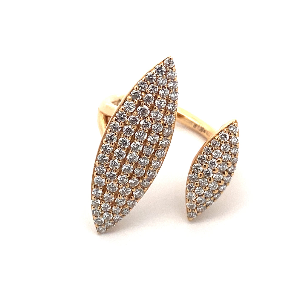 Diamanté Diamond Drops Ring By Crivelli