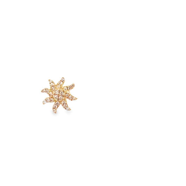 Flare Diamond Stud Earring