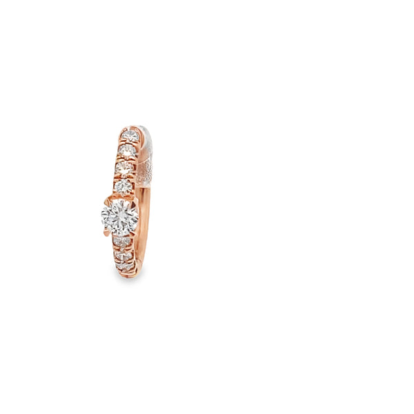 Sole Diamond Huggie Earring