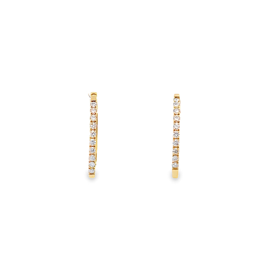 Small Diamond Hoops