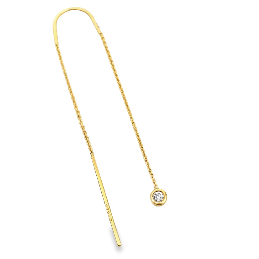 Single Chain Gold Earring