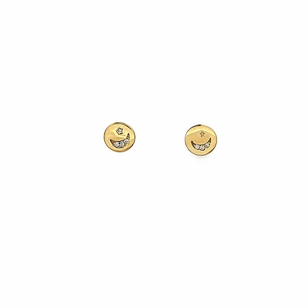 Fortune Emoji Gold Earrings