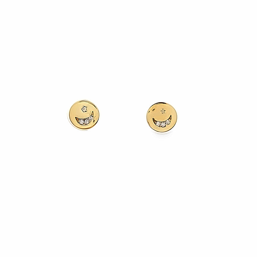 Fortune Emoji Gold Earrings