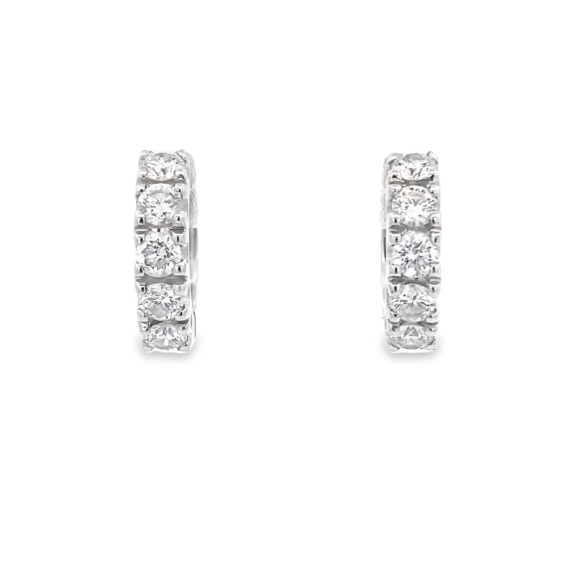 Petite Brilliance Diamond Hoops