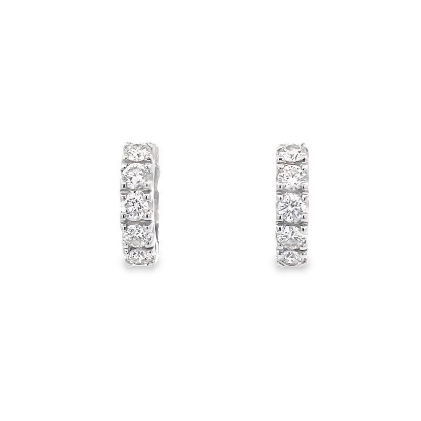 Petite Brilliance Diamond Hoops