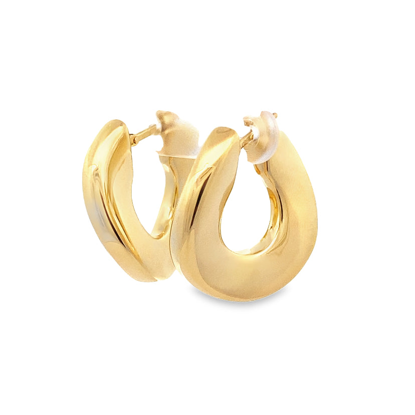 Serenade Wave Gold Hoops