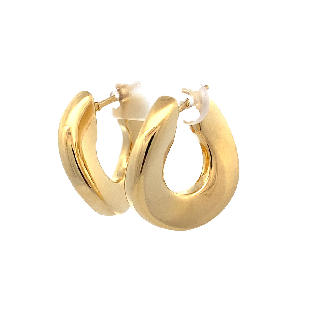 Serenade Wave Gold Hoops