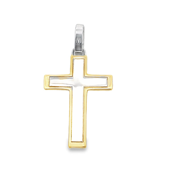 Golden Serenity Cross Pendant