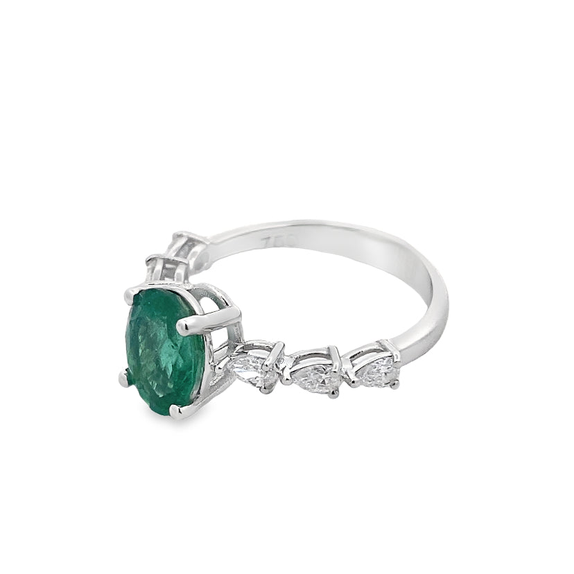 Emerald Blossom Ring By Gioielli Di Valenza