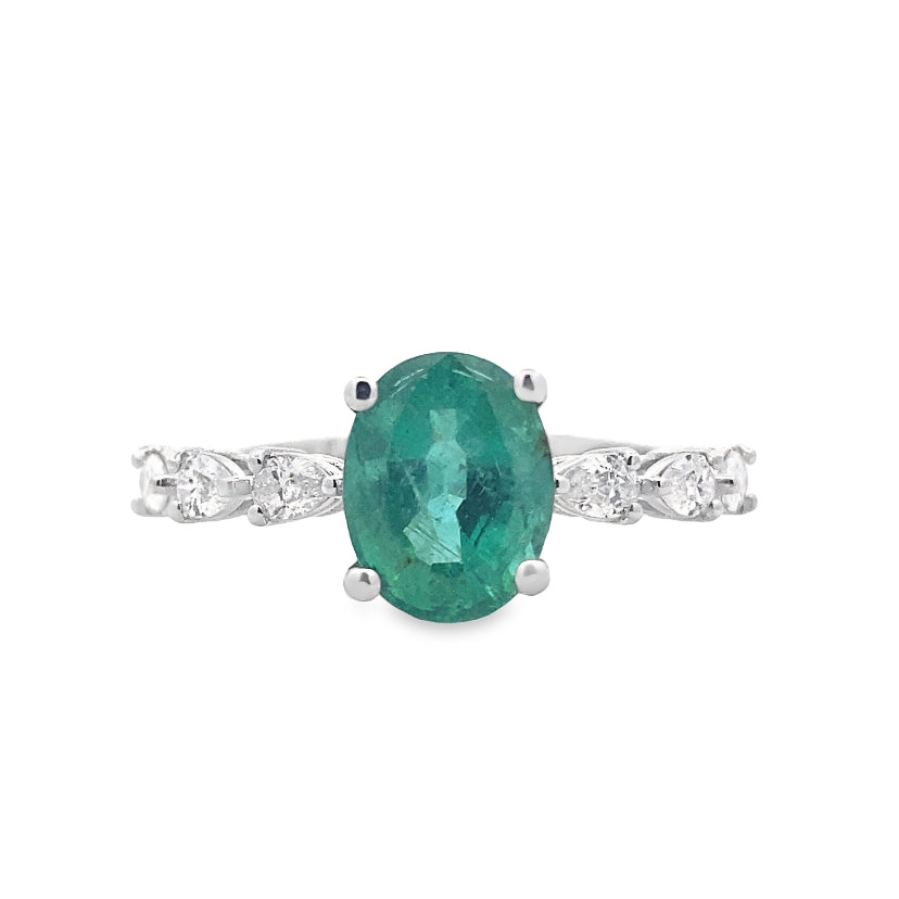 Emerald Blossom Ring By Gioielli Di Valenza