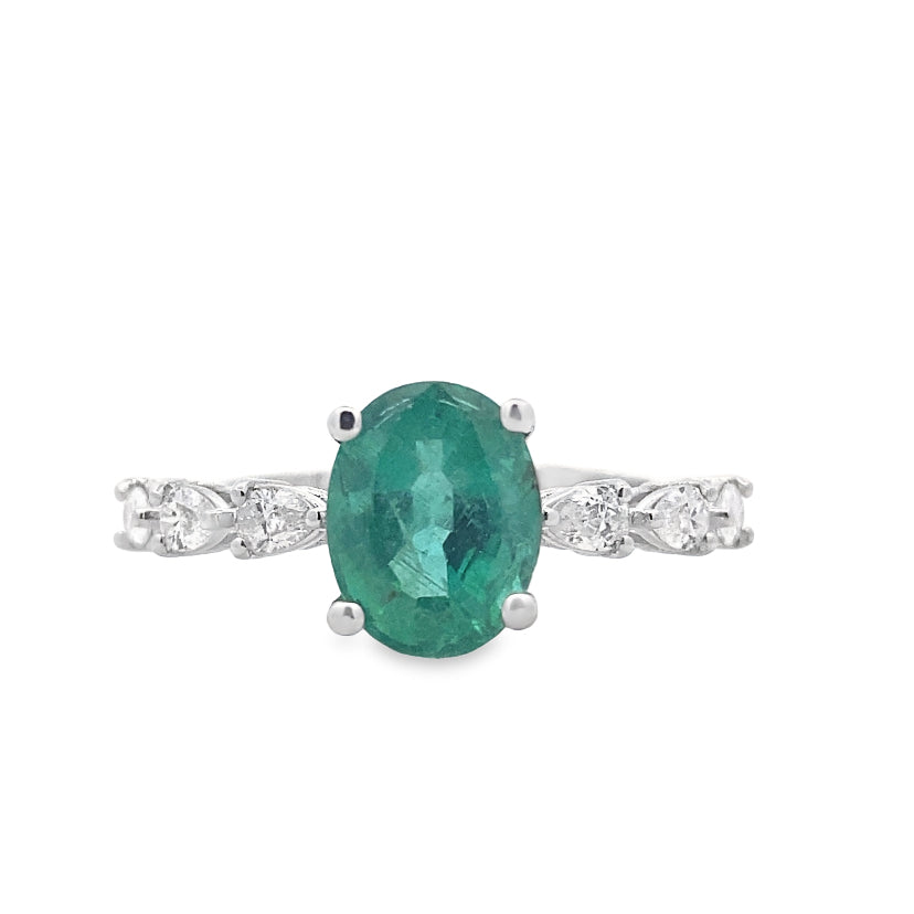 Emerald Blossom Ring By Gioielli Di Valenza