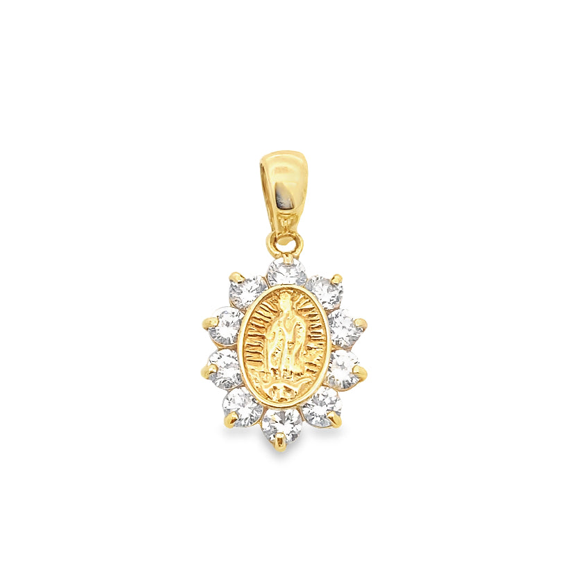 Virgin Mary Gold Pendant