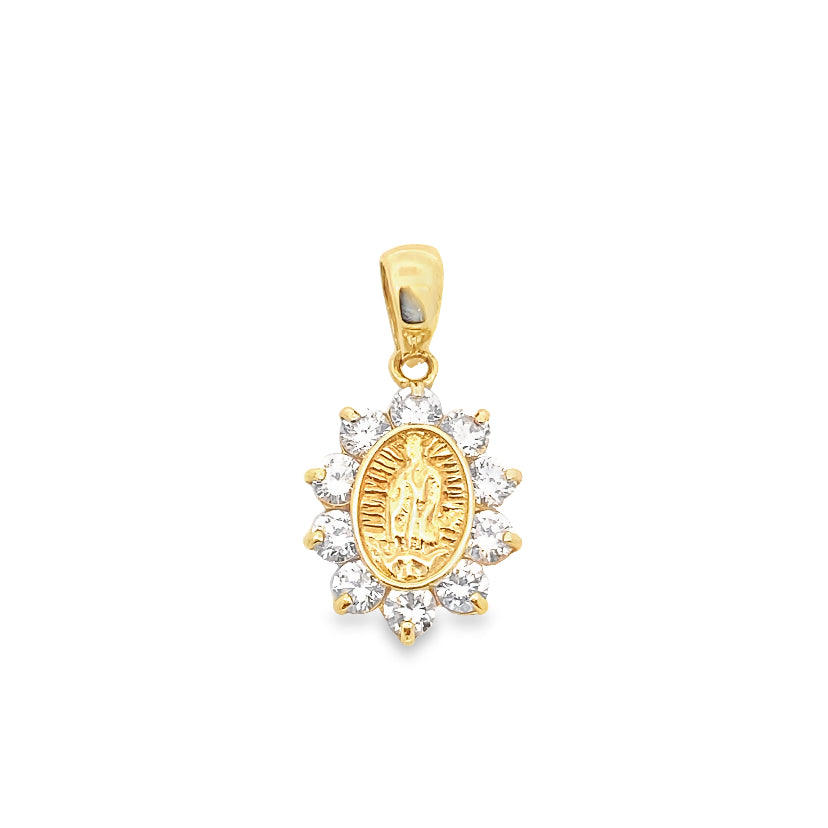 Virgin Mary Gold Pendant