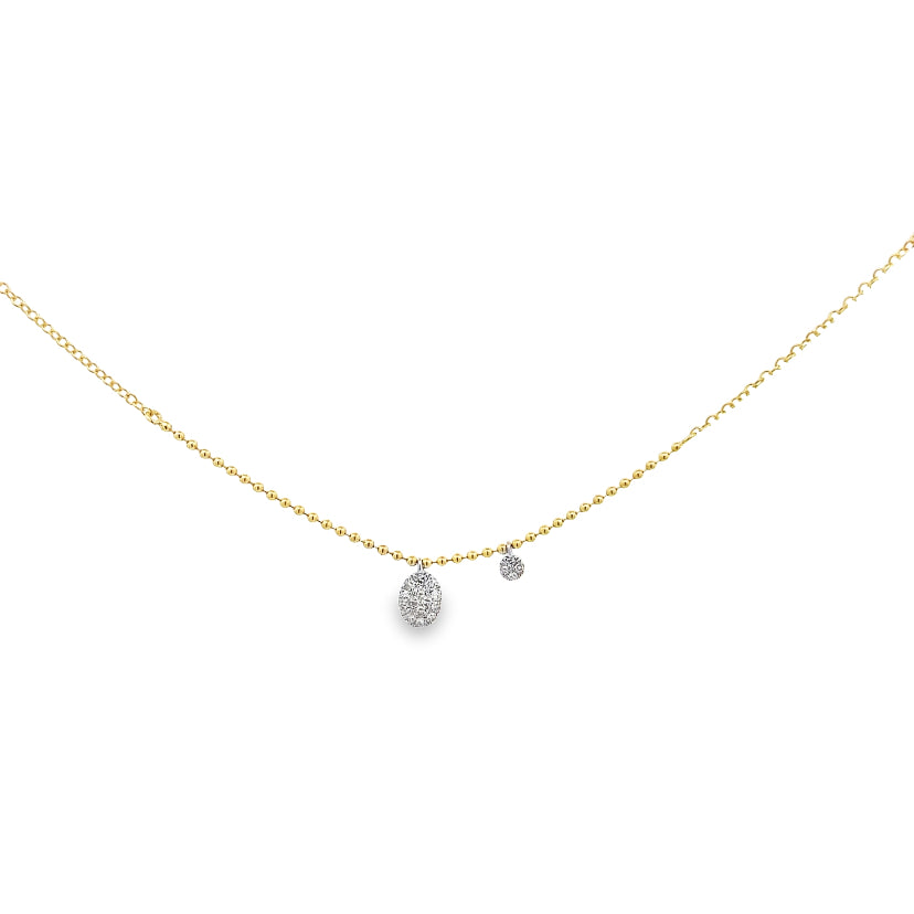 Vela Diamond Drop Necklace