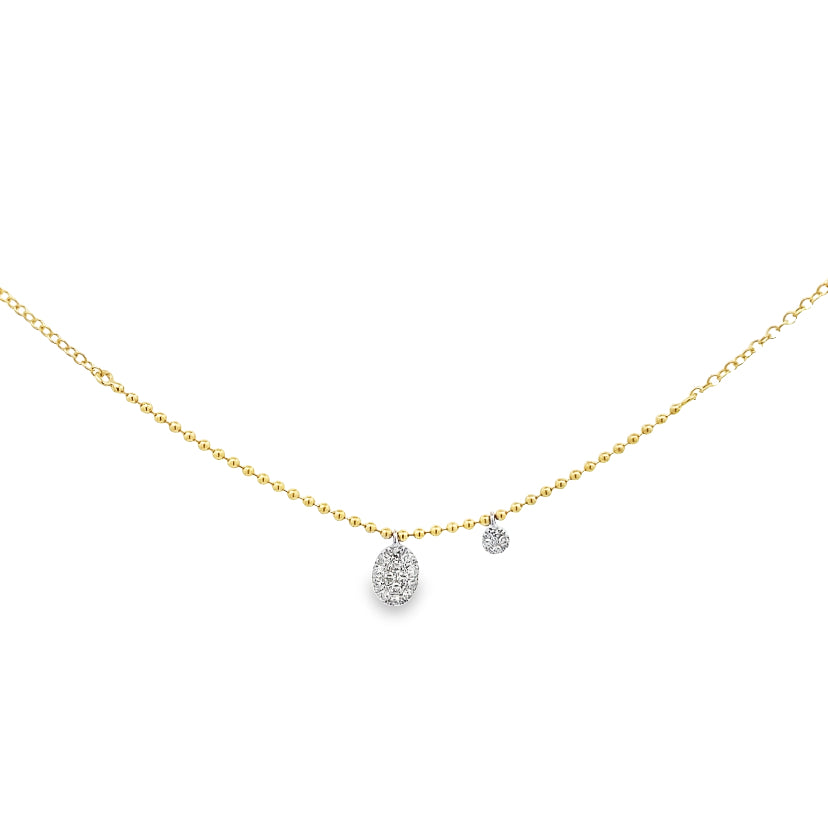 Vela Diamond Drop Necklace