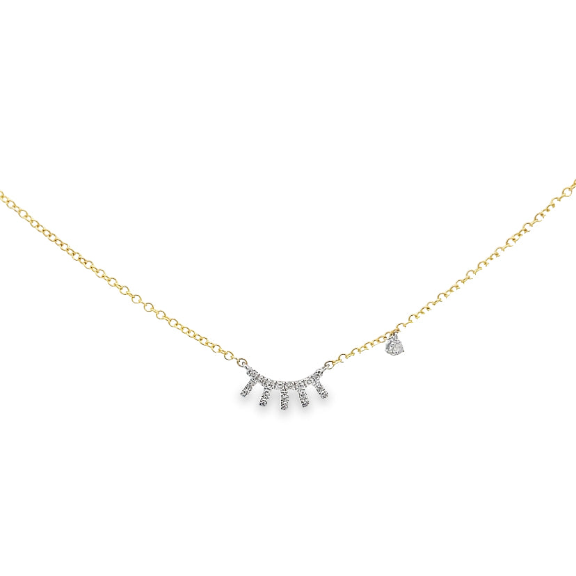 Atik Diamond Lashes Necklace