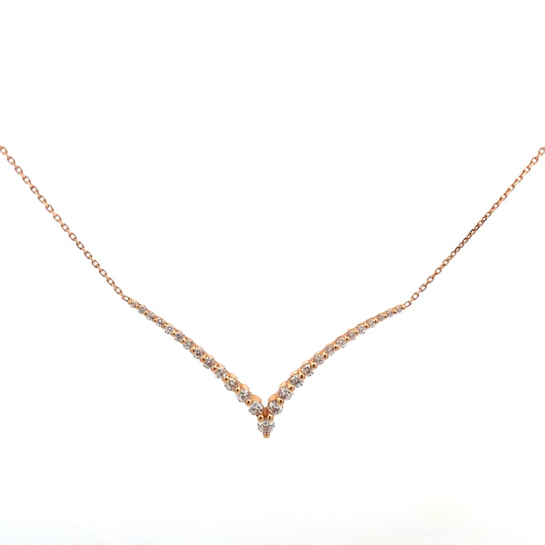 V Diamond Necklace