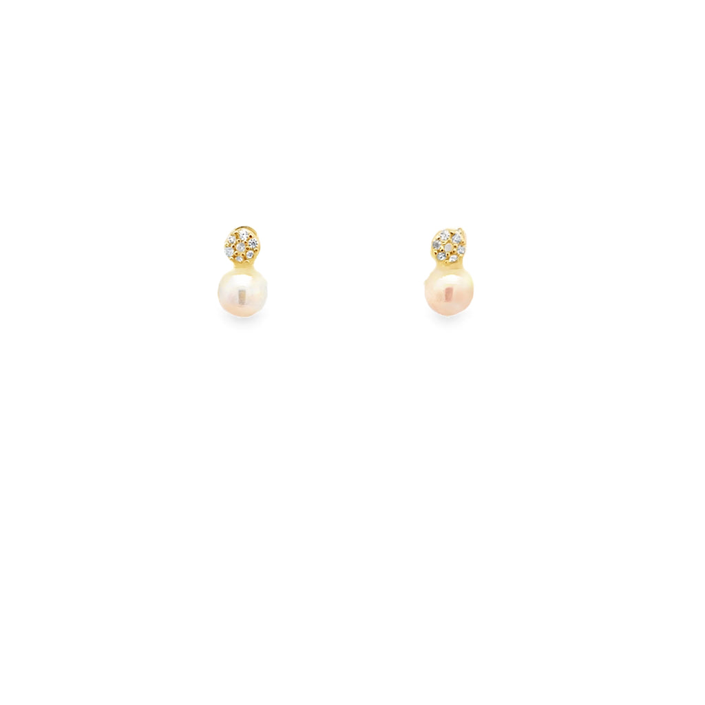 Sleek  Baby Pearl Studs