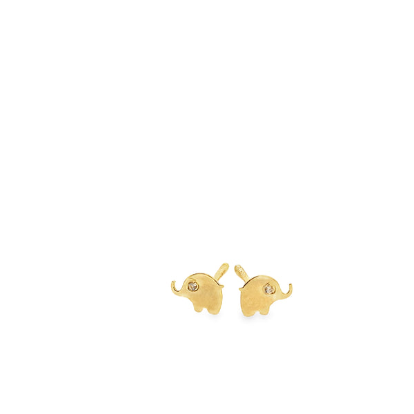 Heartfelt Baby Elephant Studs