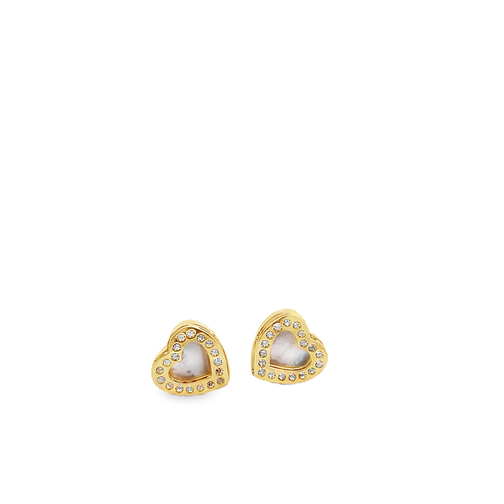 Magestic Cz Gold Baby Hearts