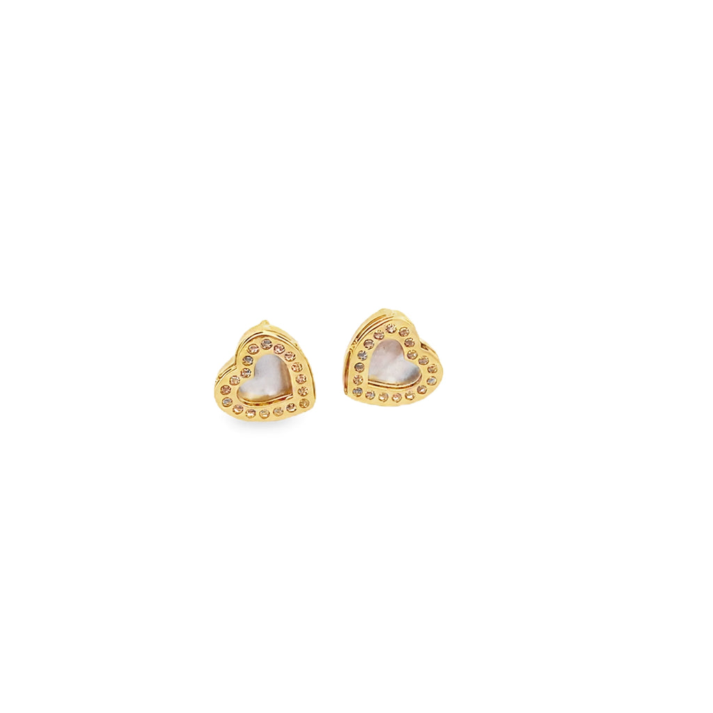 Magestic Cz Gold Baby Hearts