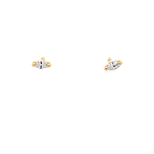 Chic Cubics Baby Gold Studs