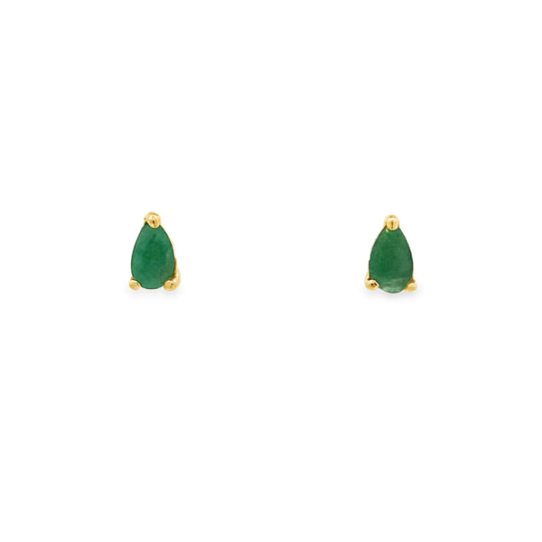 Emerald Chic Cz Baby Studs