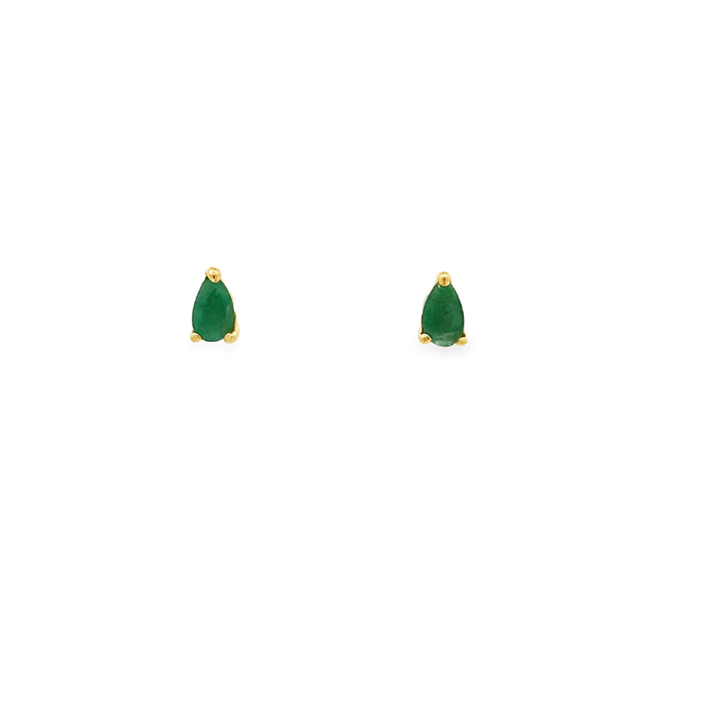 Emerald Chic Cz Baby Studs