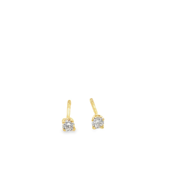 Charm Cz Tiny Baby Studs