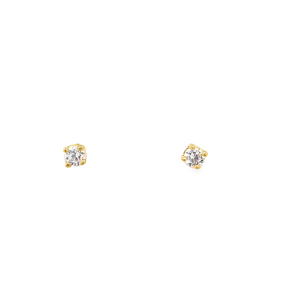 Brilliant Cz Baby Studs