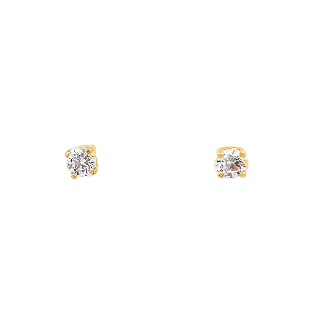 Glimmering Cz Baby Studs