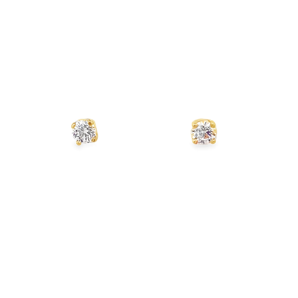 Glimmering Cz Baby Studs