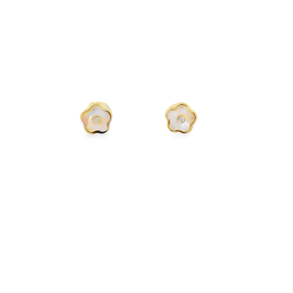 Polished Pearl Baby Studs