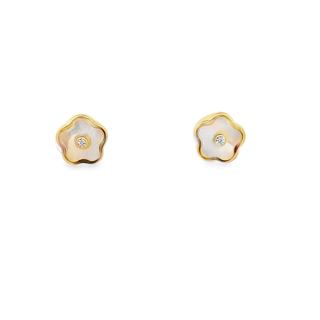 Polished Pearl Baby Studs