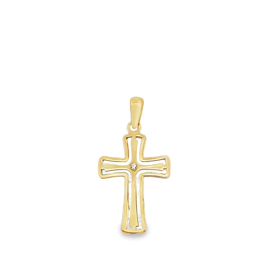 Transcendant Gold Cross Pendant