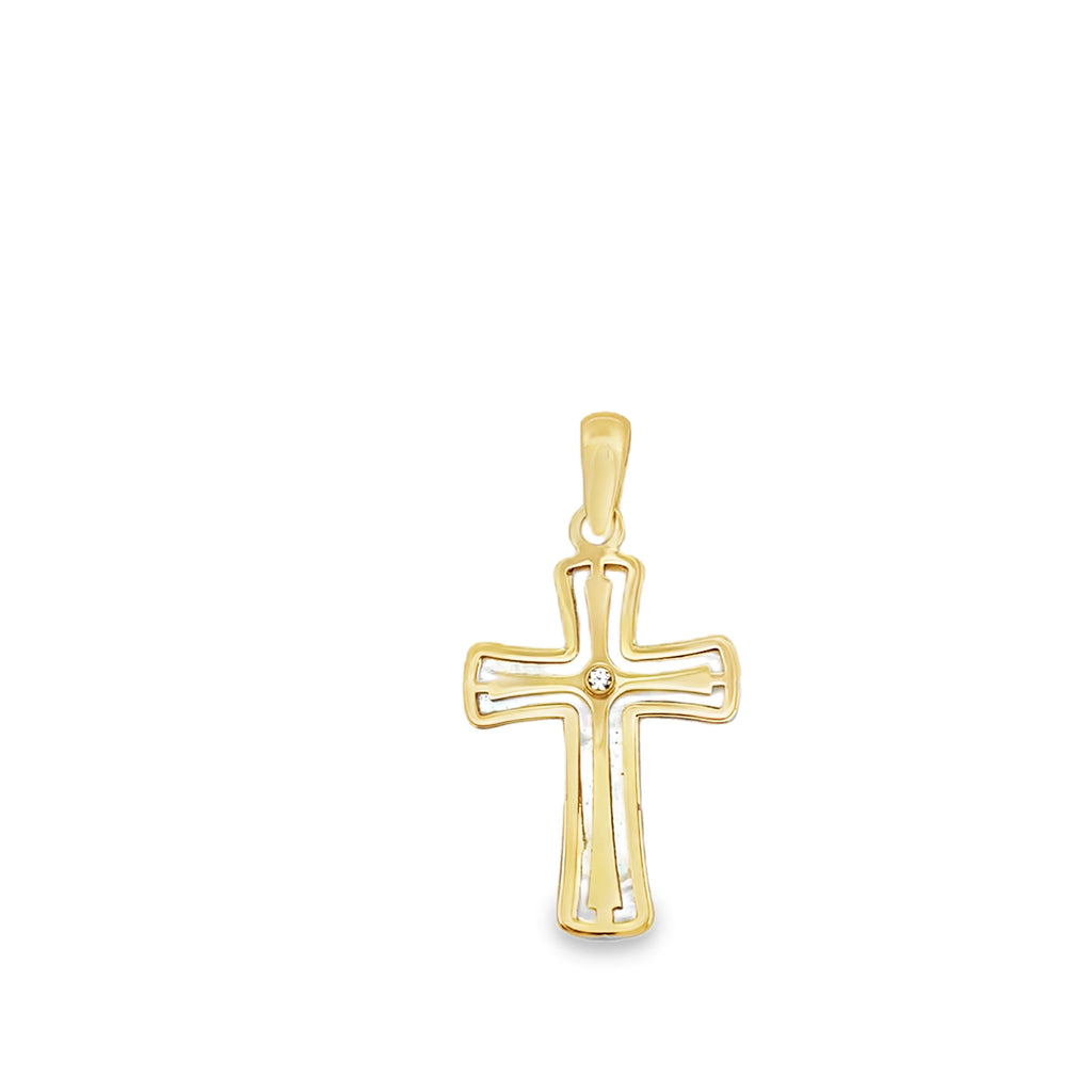 Transcendant Gold Cross Pendant