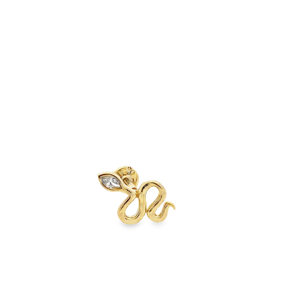 Dinky Gold Snake Piercing