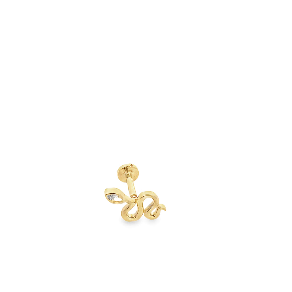 Dinky Gold Snake Piercing