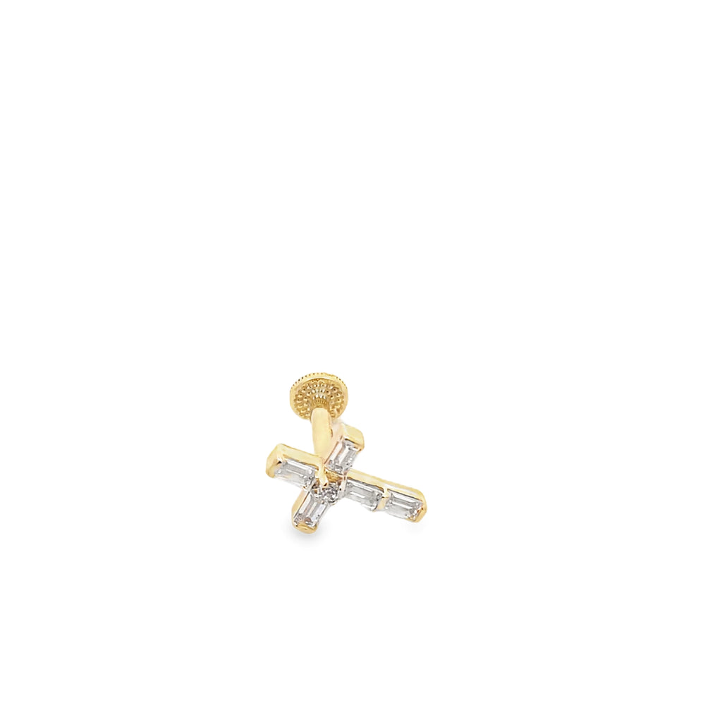 Crucifix Gold Piercing