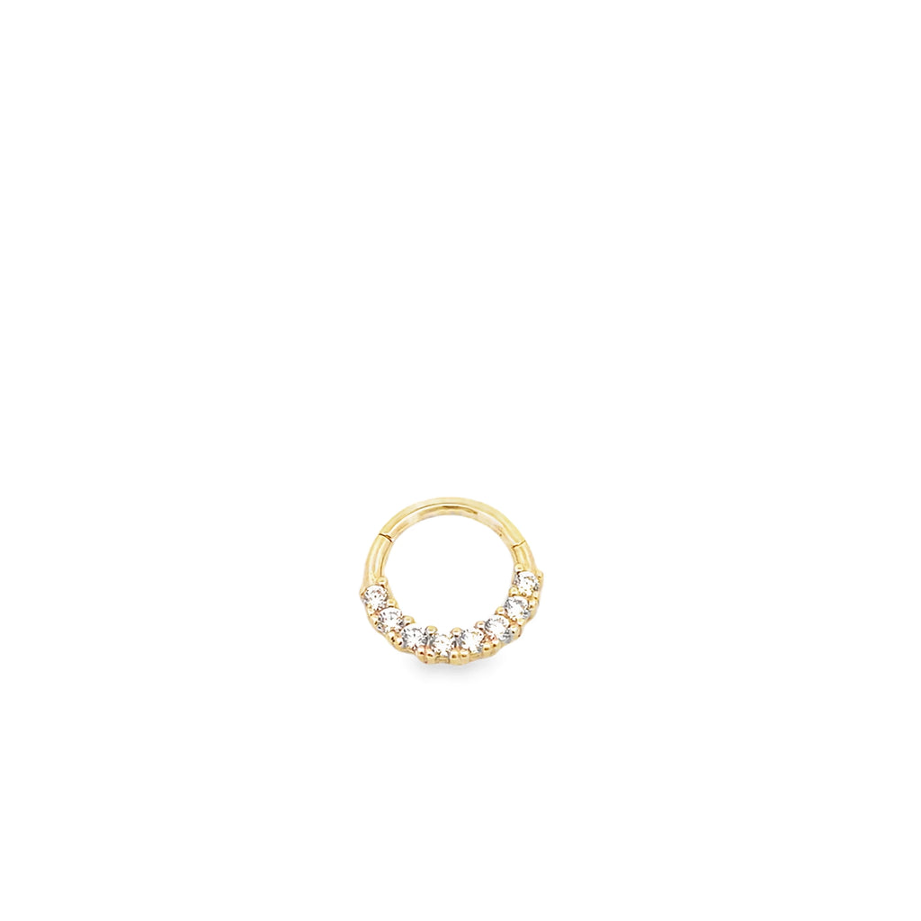 Ring-shaped Gold hoop Piercing