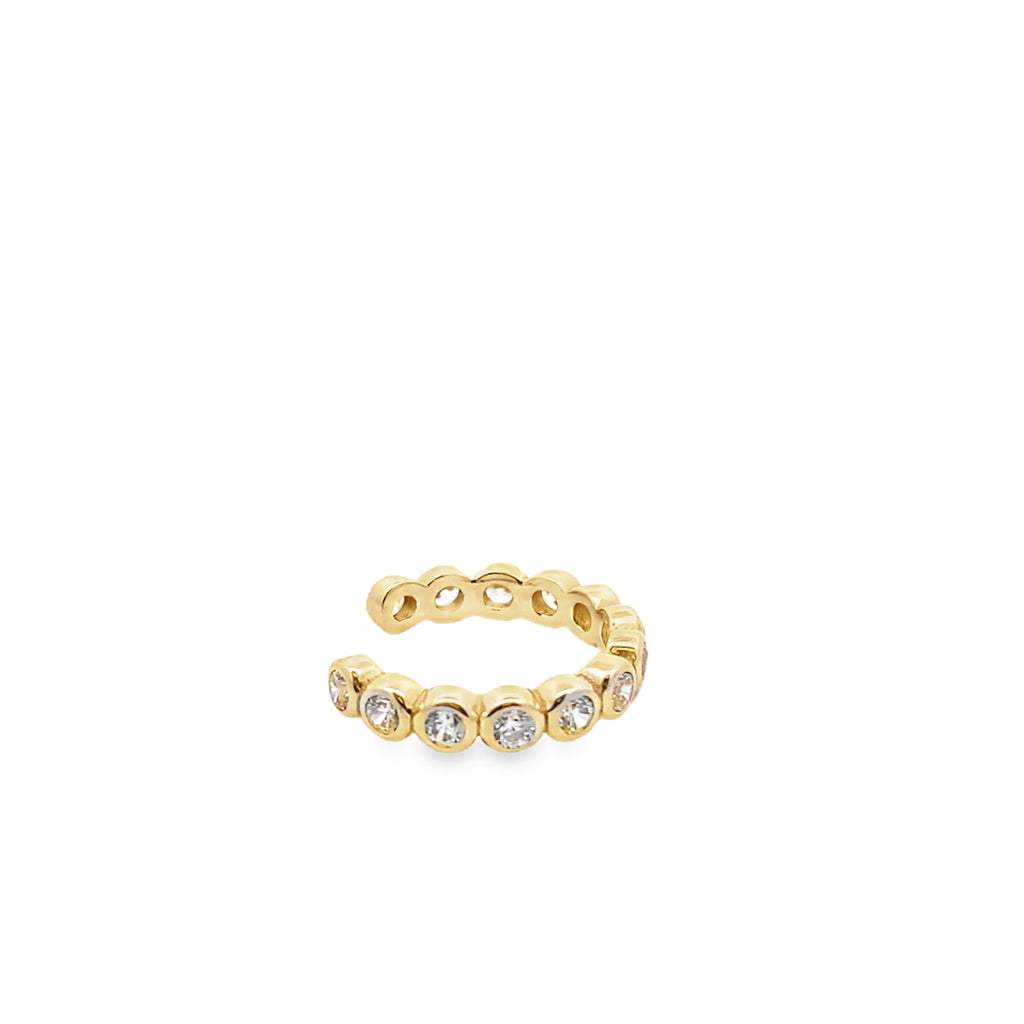 Lynx Gold Zirconia Cuff