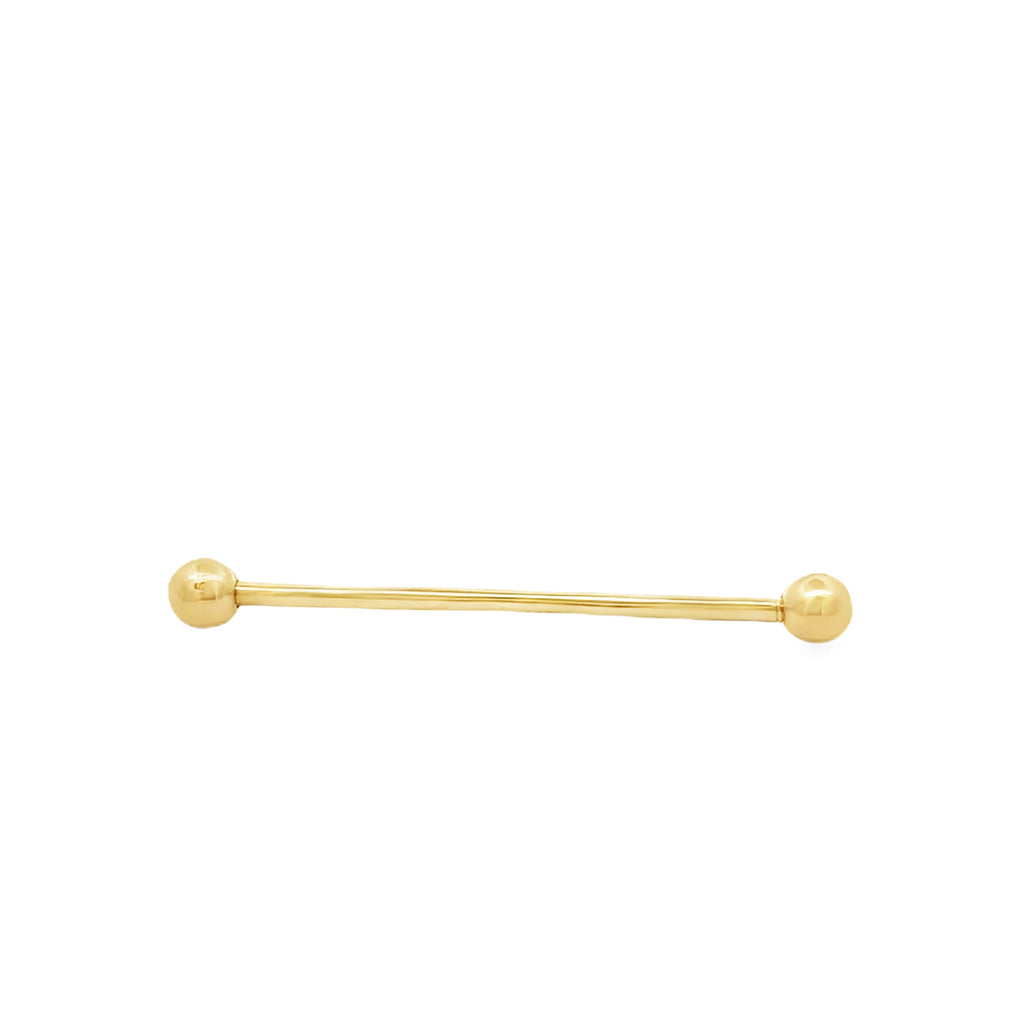 Goldie Gold Bar Piercing