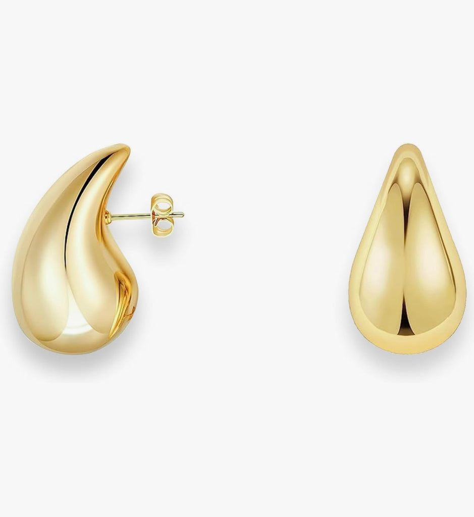 Petal Cascade Gold Earrings
