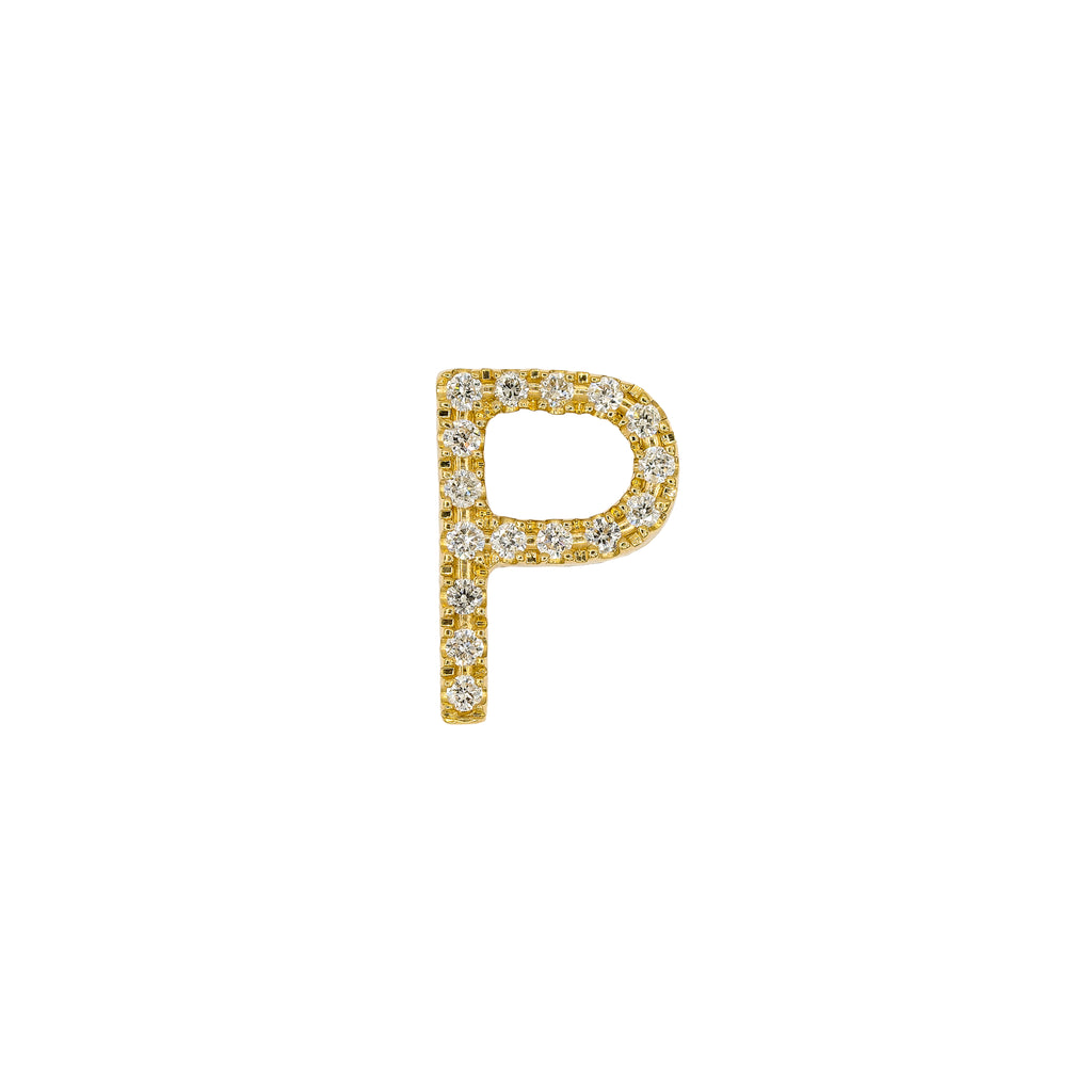 Diamond "P" Initial Pendant