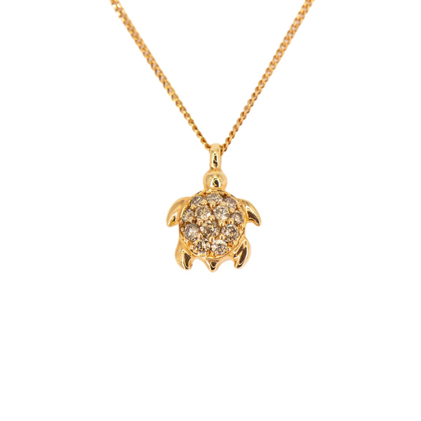 Tartarughina Diamond Pendant Necklace